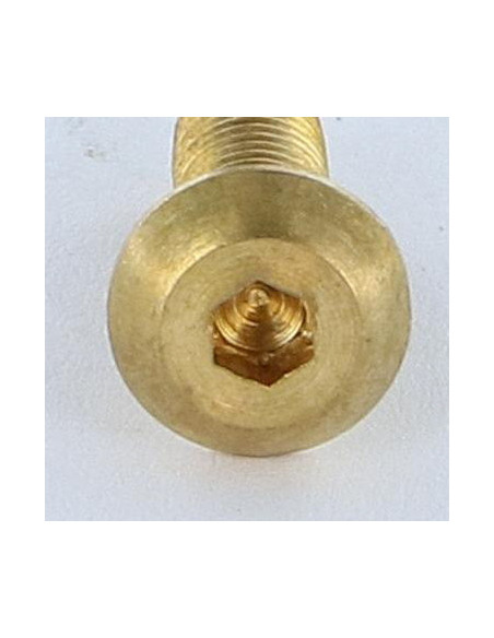 1 x Metalliruuvit BHC (Bombée Hexagonal creux / kupukantainen kuusiopää) M5X16 Avain 3 HC3 Messinki