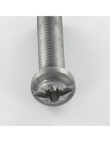 1 x Metalliruuvit Lieriöpää POZI ja halkaistu M5X20 Raakateräs