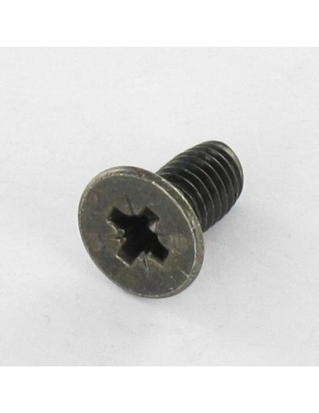 1 x Itsekierteittävä ruuvi uppokantainen M5X10 Pozi PZ10 Musta sinkitty teräs