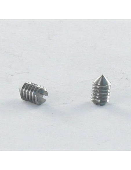 1 x Metalliruuvit Päätön Halkaistu M4X6 BPO 553 Raakateräs