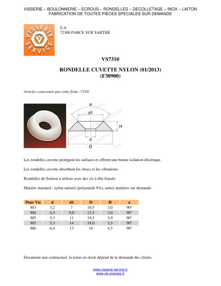 1 x Aluslevy Litteä luonnollinen nylon 13x20x2 DIN 433