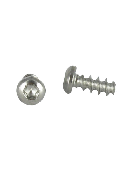 1 x PVC-ruuvi leveä kupukantainen 5X12 TORX T20 Ruostumaton teräs A2 Pään halkaisija: 9.5