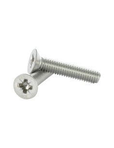 Metalliruuvit Ruostumaton teräs A2 uppokantainen Pozi...