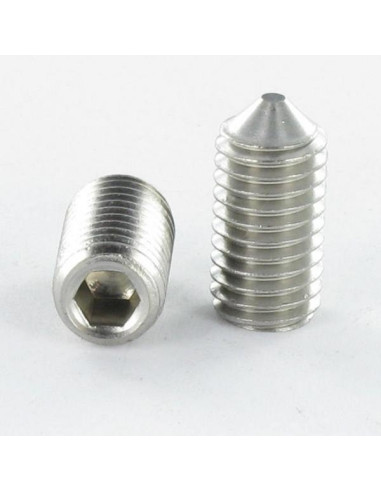 1 x Metalliruuvit Ruostumaton teräs A2 Päätön...
