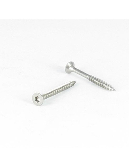 1 x Puuruuvi uppokantainen 4x50 Kierteytetty kohteessa 30 TORX T20 Ruostumaton teräs A4