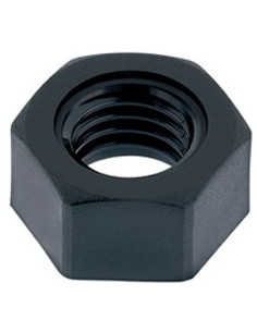 Mutteri svart nylon Kuusikulmainen HU M3