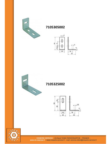 1 x Kulmalevyt Säädettävä 14x32x16 2 Reiät...