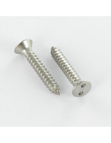 1 x Levyruuvi Väärinkäytöltä suojattu uppokantainen Snake eyes 4.2X16 Ruostumaton teräs A2