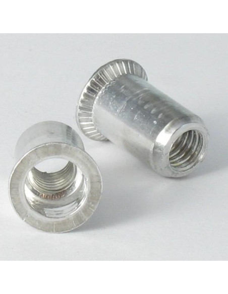 1 x Niittimutteri Sinkitty teräs M8 11X17 Uritettu