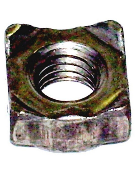1 x Neliömutteri hitsaukseen M12 19x19x9.5 Raakateräs