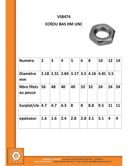 1 x Matala kuusiokolomutteri hm/lukkomutteri N10 -24 UNC Ruostumaton teräs A2