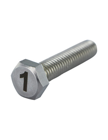 1 x Metalliruuvit Kuusiopää TH 8x35 Ruostumaton...