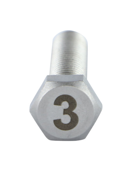 1 x Metalliruuvit Kuusiopää TH 8x35 Ruostumaton teräs A4 Kaiverrus KUVA 3