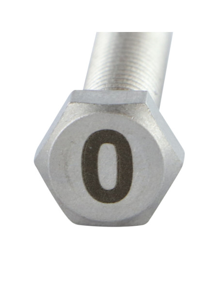 1 x Metalliruuvit Kuusiopää TH 8x35 Ruostumaton teräs A4 Kaiverrus KUVA 0