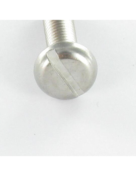 1 x Metalliruuvit Suuri kupumainen lieriöpää Halkaistu M2,5X3,5 Raakateräs mikroruuvi