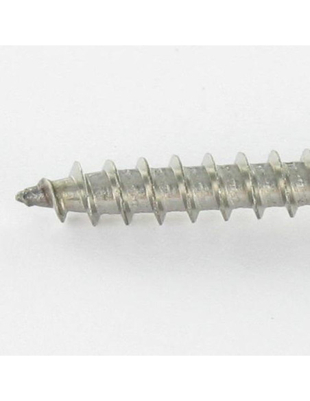 1 x Puuruuvi uppokantainen Pozi PZ11 6X55 Kokonaan kierteytetty Ruostumaton teräs A4