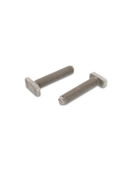 1 x Metalliruuvit Vasarapää 10x10x4,5 M10X20 Ruostumaton teräs A4 28/15 profiilille