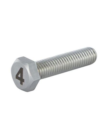 1 x Metalliruuvit Kuusiopää TH 8x35 Ruostumaton teräs A4 Kaiverrus KUVA 4