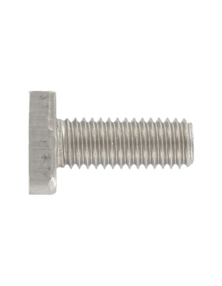 1 x Metalliruuvit Vasarapää 13x31x6 M12X60 Ruostumaton teräs A4 38/17 profiilille