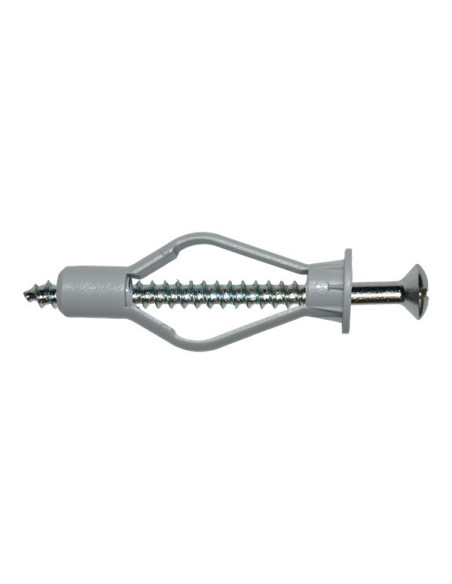 1 x Kiinnitystulppa Nailon 8x40 Seuraavan kanssa: Puuruuvi uppokantainen 4X45