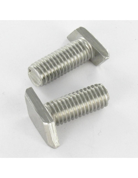 1 x Metalliruuvit Pää Neljäkäs M8X20 Jakso 3 Ruostumaton teräs A2