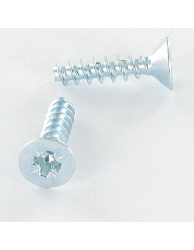 1 x PVC-ruuvi uppokantainen Pozi PZ10 4X12...