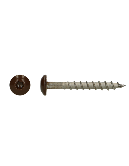 1 x Ruuvi Sarana 4,5x35 TORX T20 Ruostumaton teräs A4 RAL 8028 terranruskea