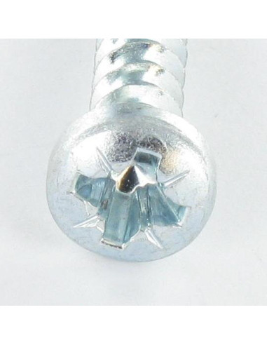 1 x PVC-ruuvi Lieriöpää Pozi 6X29 Kierre 40...