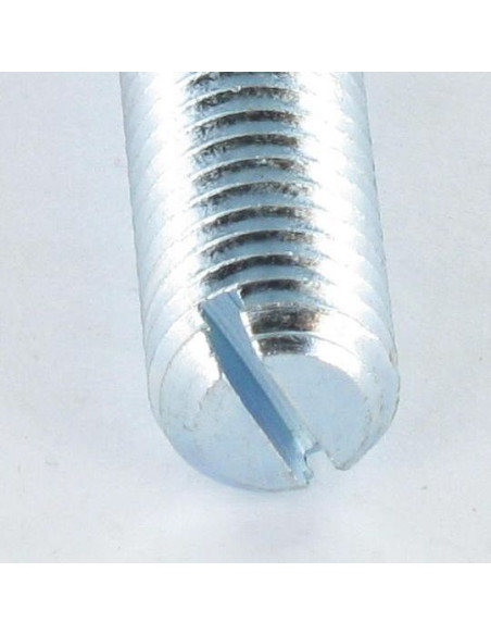 1 x Metalliruuvit Päätön Halkaistu M8X120 Litteä pää Sinkitty teräs