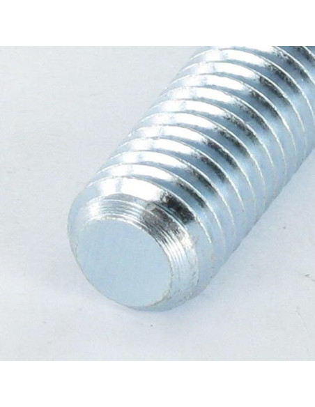 1 x Metalliruuvit Päätön Halkaistu M10X40 Litteä pää Dikromattu