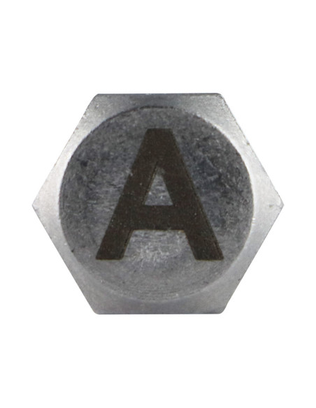 1 x Metalliruuvit Kuusiopää TH 8x35 Ruostumaton teräs A4 kirjainkaiverruksella "ON"