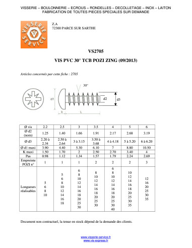 1 x PVC-ruuvi Kupumainen lieriöpää Pozi PZ10...