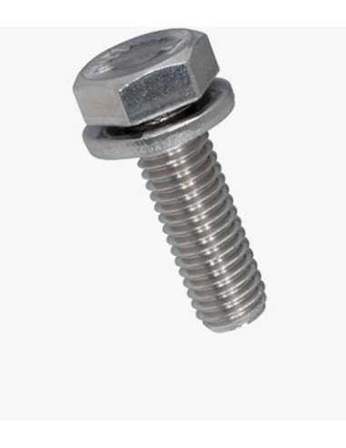 1 x Metalliruuvit Kuusiopää TH Kokonaan...