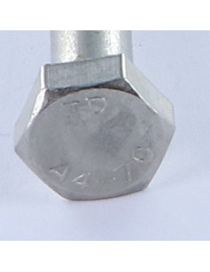 "Pultin runko Kuusiopää TH M12X130 Ruostumaton teräs A4 2