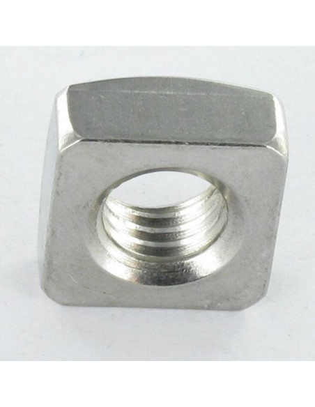 1 x Mutteri Neliönmuotoinen Ruostumaton teräs A2 M10 17x17x8