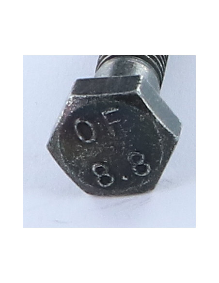 1 x "Pultin runko Kuusiopää TH M8X35 Luokka 8.8 Musta sinkitty teräs