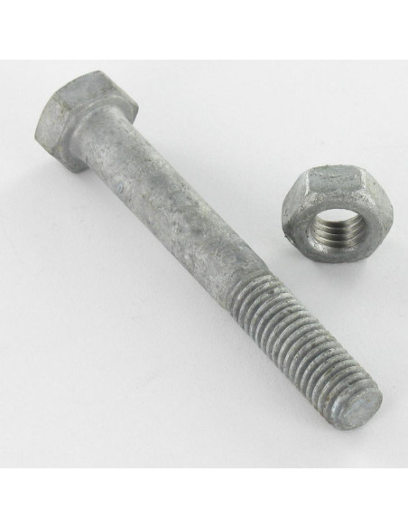 1 x Pultti (myydään mutterin kanssa) Kuusiopää TH/tête hexagonale M16X60 Luokka 8.8 varmgalvanisert stål"