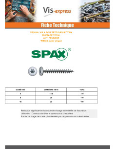 Spax Puuruuvi Levypää TORX T40 8x140 Kierteytetty... 2