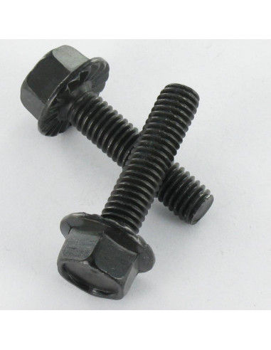 1 x Metalliruuvit Kuusiopää TH M6X16 Musta...