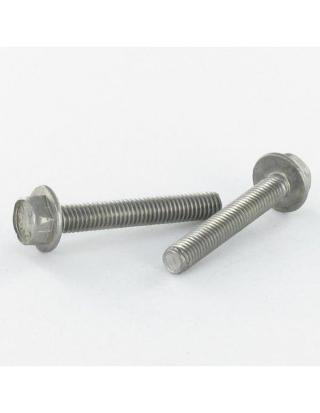 1 x Metalliruuvit Kuusiopää TH M8X16 Sileä kanta svart stål 480 hbs uten rød rust - Svart forsterket