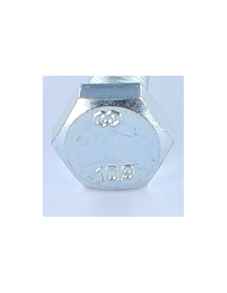1 x Metalliruuvit Kuusiopää TH M10X35 Luokka 10.9 Kokonaan kierteytetty Hienokierre Kierrepituus: 125 mm Sinkitty teräs
