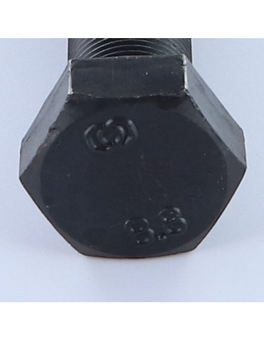 1 x Metalliruuvit Kuusiopää TH M16X80 Kokonaan...
