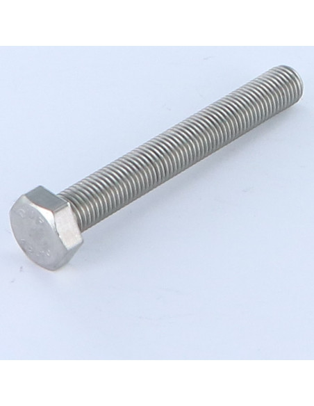 1 x Metalliruuvit Kuusiopää TH M8X100 Hienokierre Kierrepituus: 100 mm Ruostumaton teräs A2