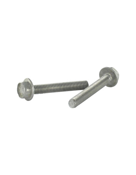 1 x Metalliruuvit Kuusiopää TH Sileä kanta M6X50 Ruostumaton teräs A2