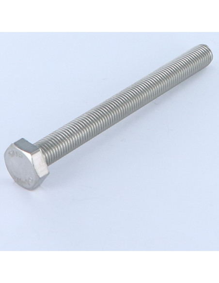 1 x Metalliruuvit Kuusiopää TH M10X50 Hienokierre Kierrepituus: 125 mm Ruostumaton teräs A2