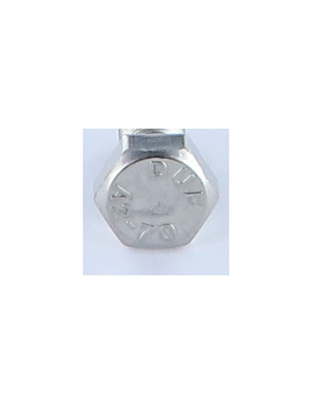 1 x Metalliruuvit Kuusiopää TH M8X16 Hienokierre Kierrepituus: 100 mm Ruostumaton teräs A2