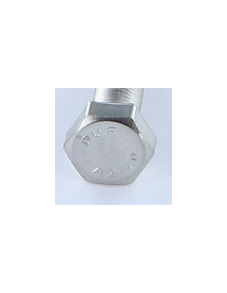 1 x Metalliruuvit Kuusiopää TH M8x50 Hienokierre Kierrepituus: 100 mm Ruostumaton teräs A2