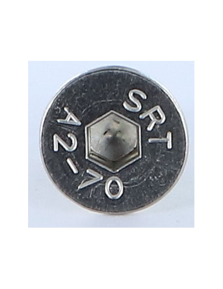 1 x Metalliruuvit Ruostumaton teräs A2 "FHC kuusioruuvi uppokannalla Avain 5 HC5 M8X12 Kokonaan kierteytetty