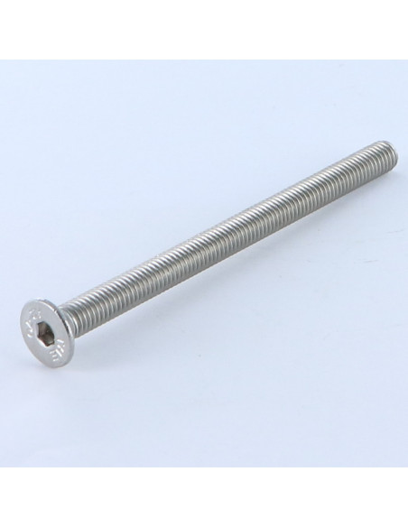 1 x Metalliruuvit Ruostumaton teräs A2 "FHC kuusioruuvi uppokannalla Avain 3 HC3 M5X60 Kokonaan kierteytetty
