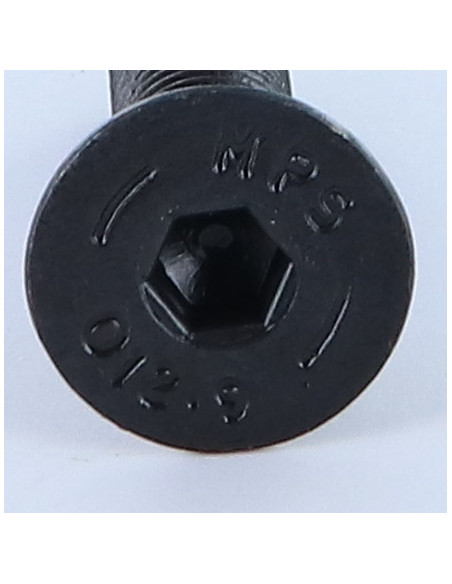 1 x Metalliruuvit "FHC kuusioruuvi uppokannalla M10X40 Luokka 12.9 Avain 6 HC6 Raakateräs